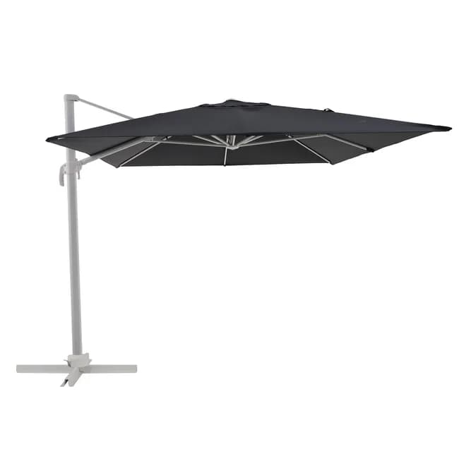 Rechteckiger Sonnenschirm NATERIAL Aura in Grau Grau