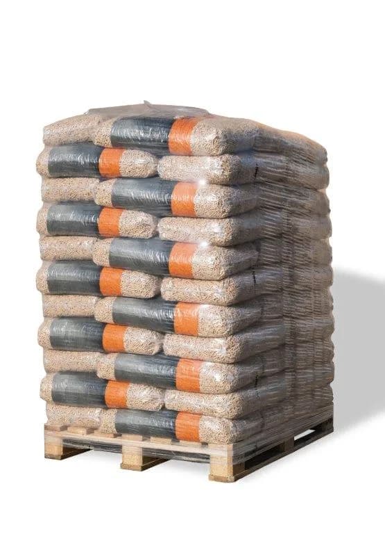 Granulés de bois 6 mm – palette de 66 sacs de 15 kg