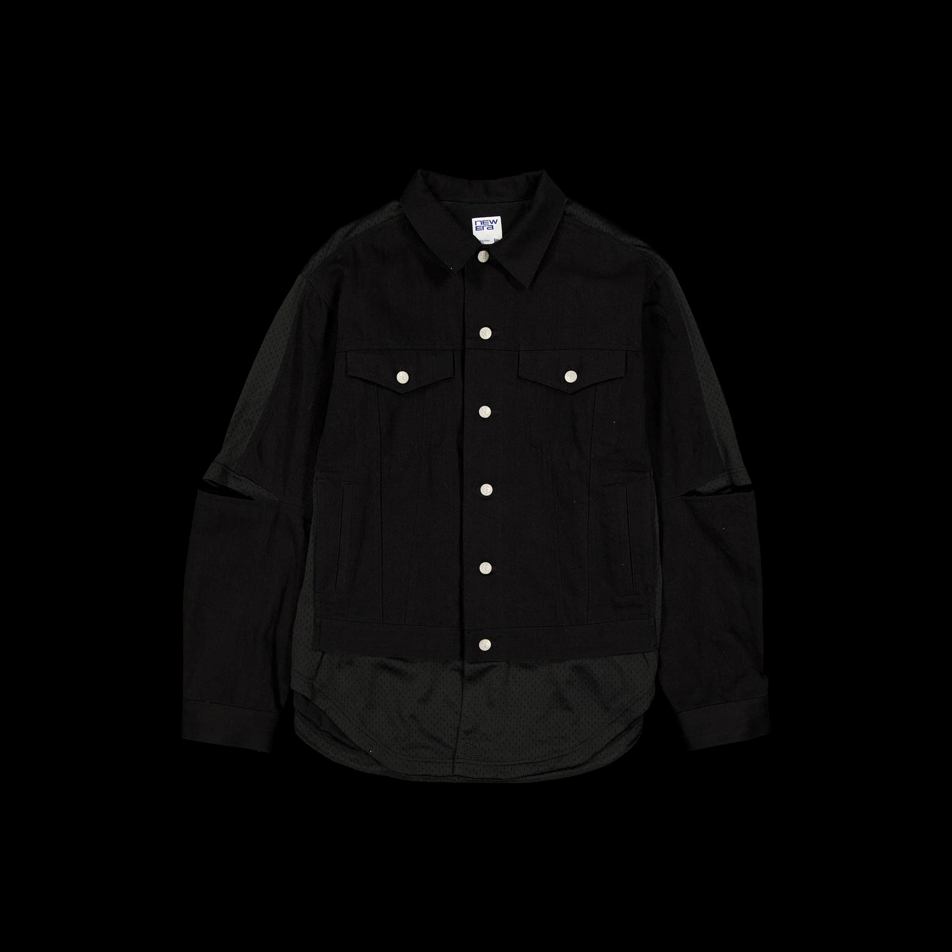 Newbera Branded Mutation Black Denim Jacket