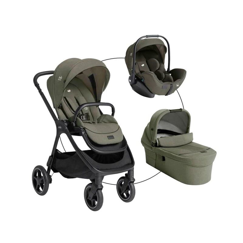 Joie Kombikinderwagen Finiti Trio-Set inkl. Babyschale i-Level Pro - evergreen