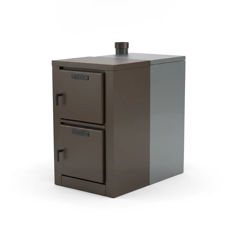 Granuleo — Chaudière mixte bûches et granulés Charbonnière 20 kW