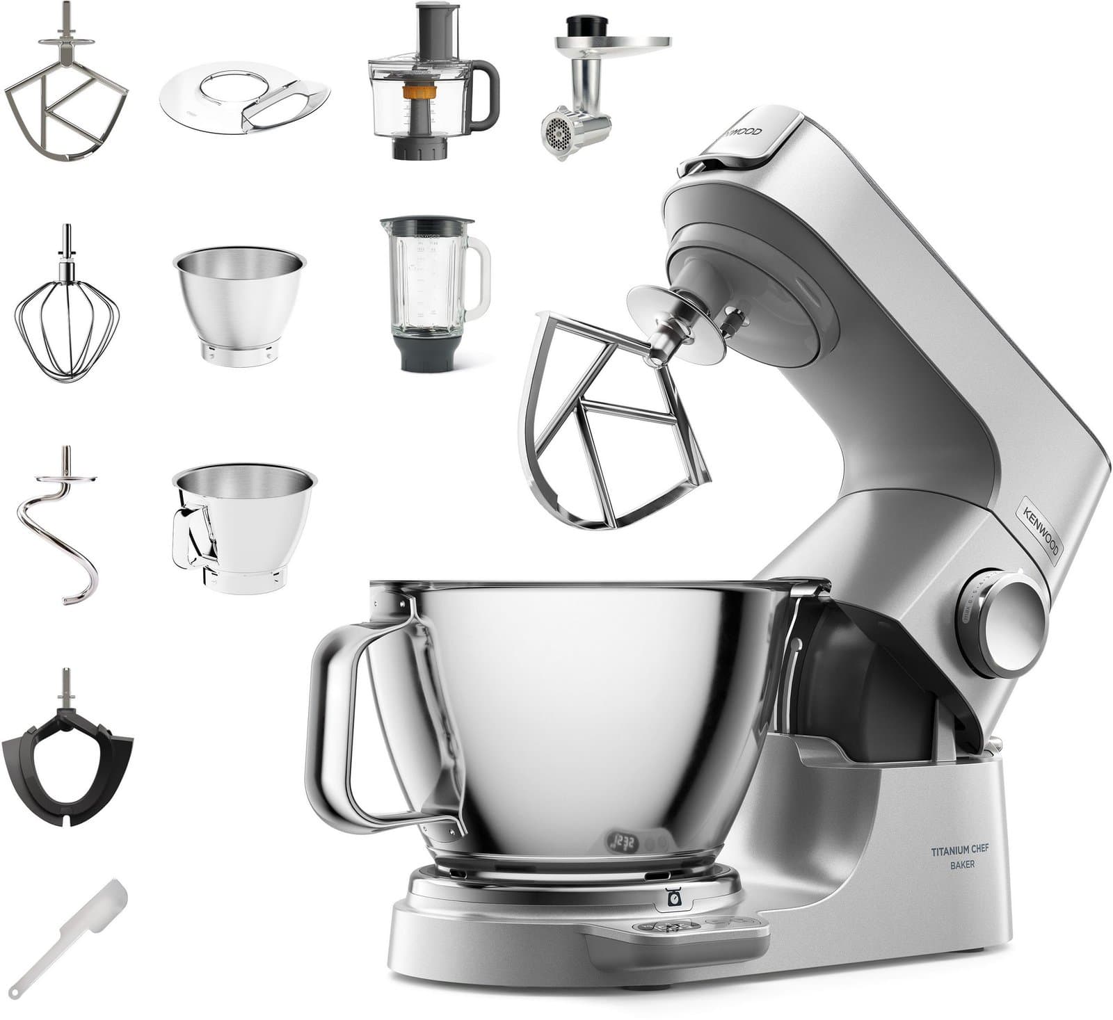 KENWOOD Küchenmaschine Titanium Chef Baker KVC85.594SI