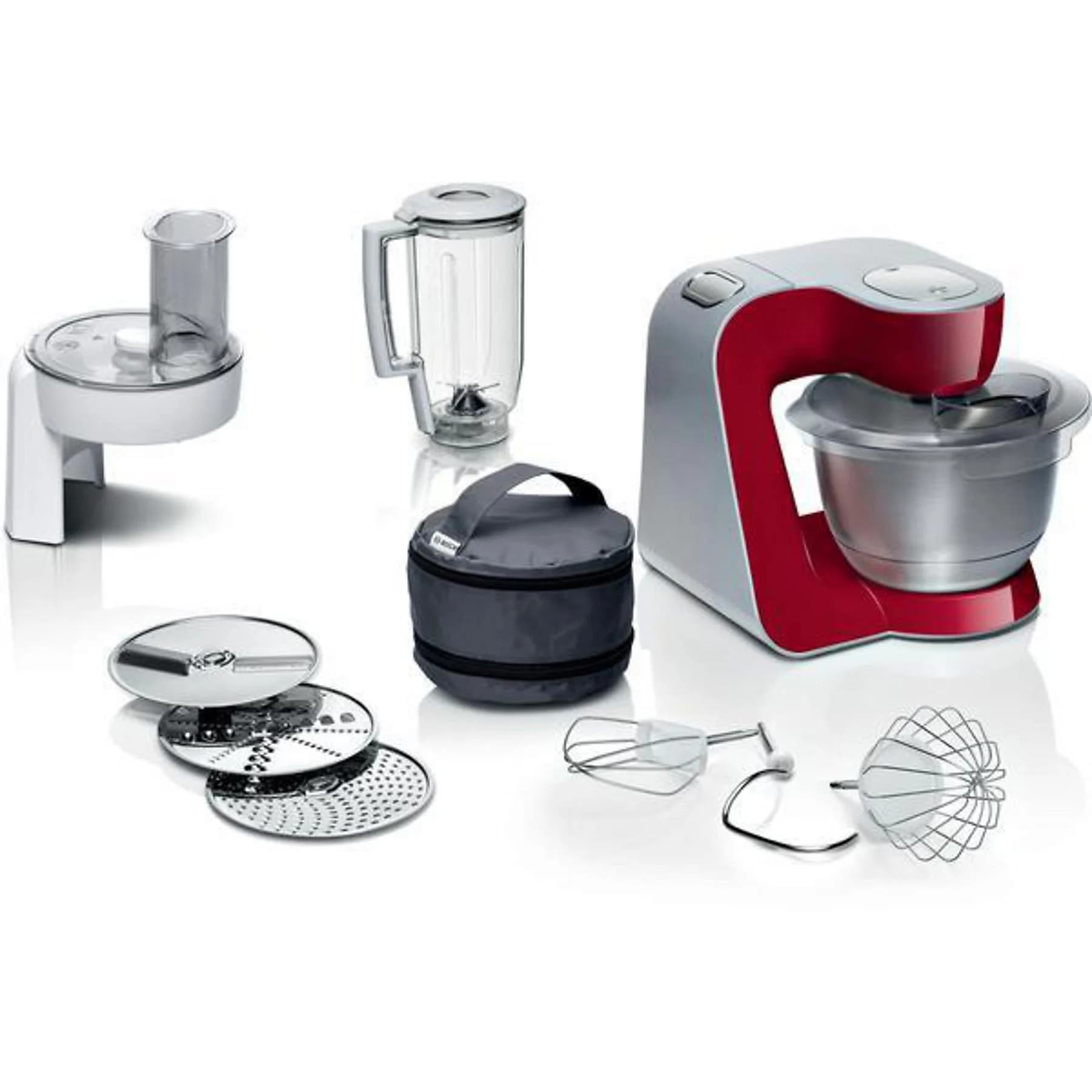 BOSCH MUM 58720 Küchenmaschine Deep Red Rührschüsselkapazität: 3,9 l, 1000 Watt