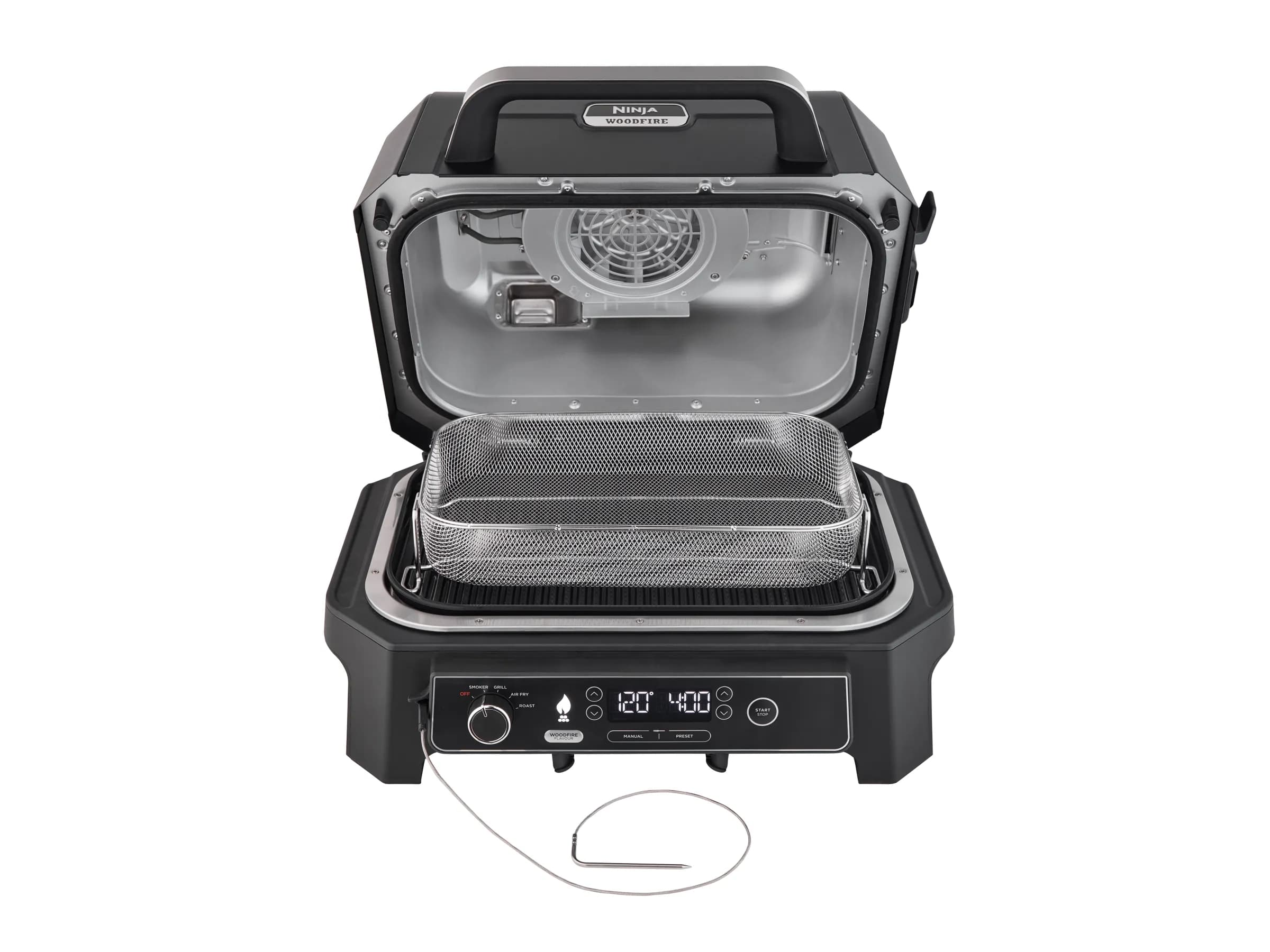 Ninja Elektrischer-Grill & Smoker Pro XL Outdoor OG850EU mit Smart Cook System