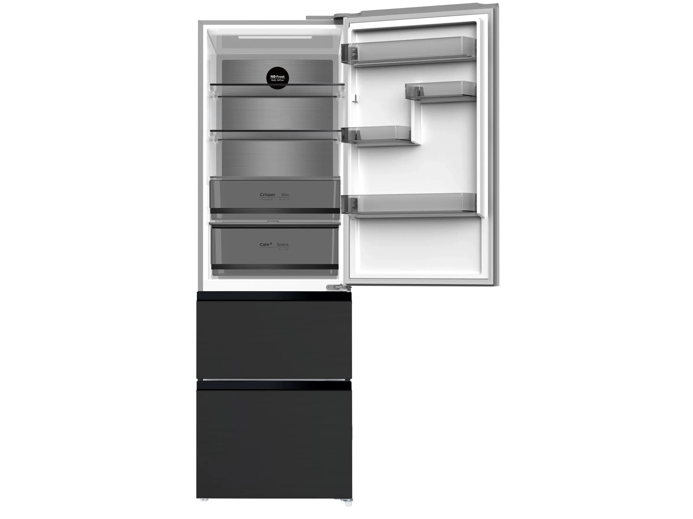 Wolkenstein Kühl Gefrierkombination French-Door WFD400ENFDDIX Silber