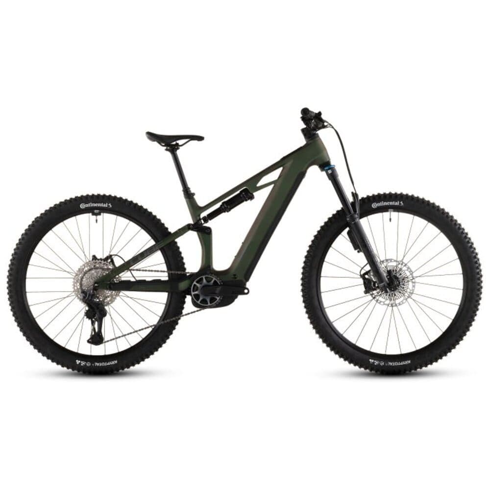CUBE 27.5“ STEREO HYBRID ONE44 HPC SLX EVO 800 Carbon E-Mountainbike 2026 stellar / grey - Grün