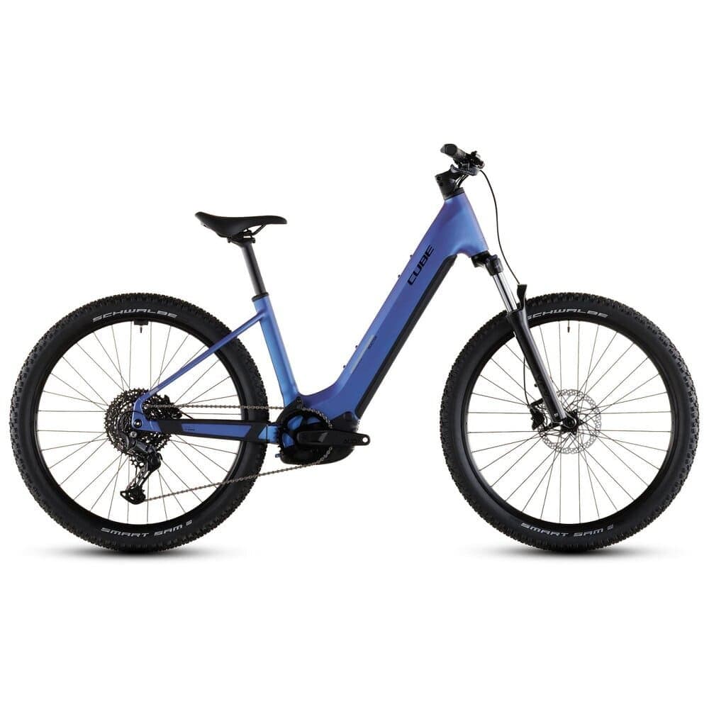 REACTION HYBRID ONE 800 CUBE Easy Entry E-Mountainbike 2026 blueiris / reflect - Blau