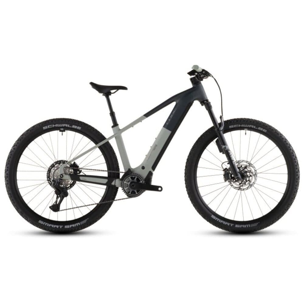 CUBE REACTION HYBRID SLT 800 27.5“ E-Mountainbike 2026 - Grau, Beige