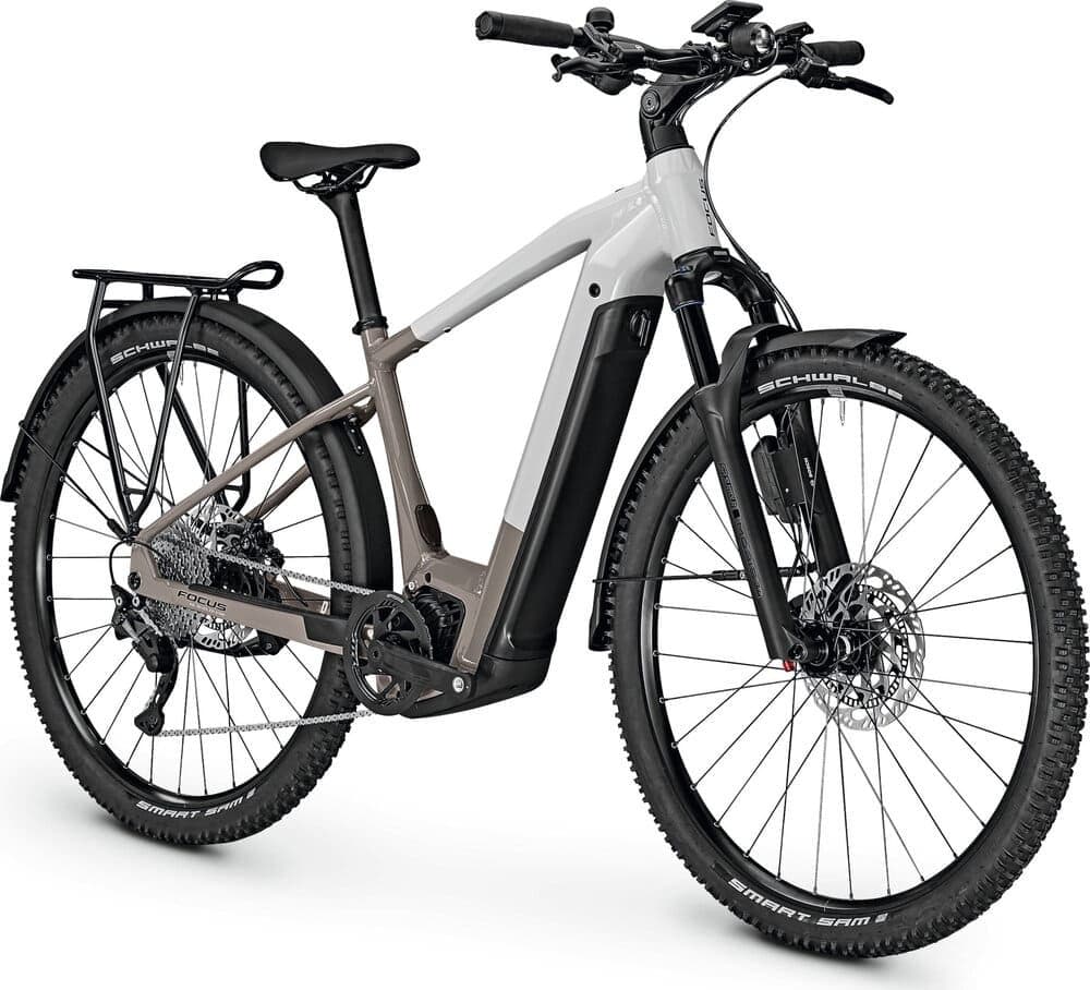 FOCUS E-Bike PLANET² 6.8 Trekking 2023 Lightgrey / Moonstonegrey glossy