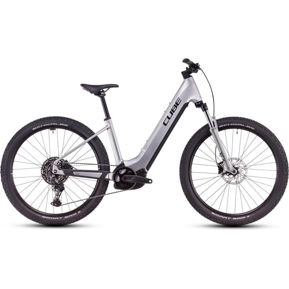 CUBE REACTION HYBRID ONE 600 Tiefeinstieg E-Mountainbike - Silber