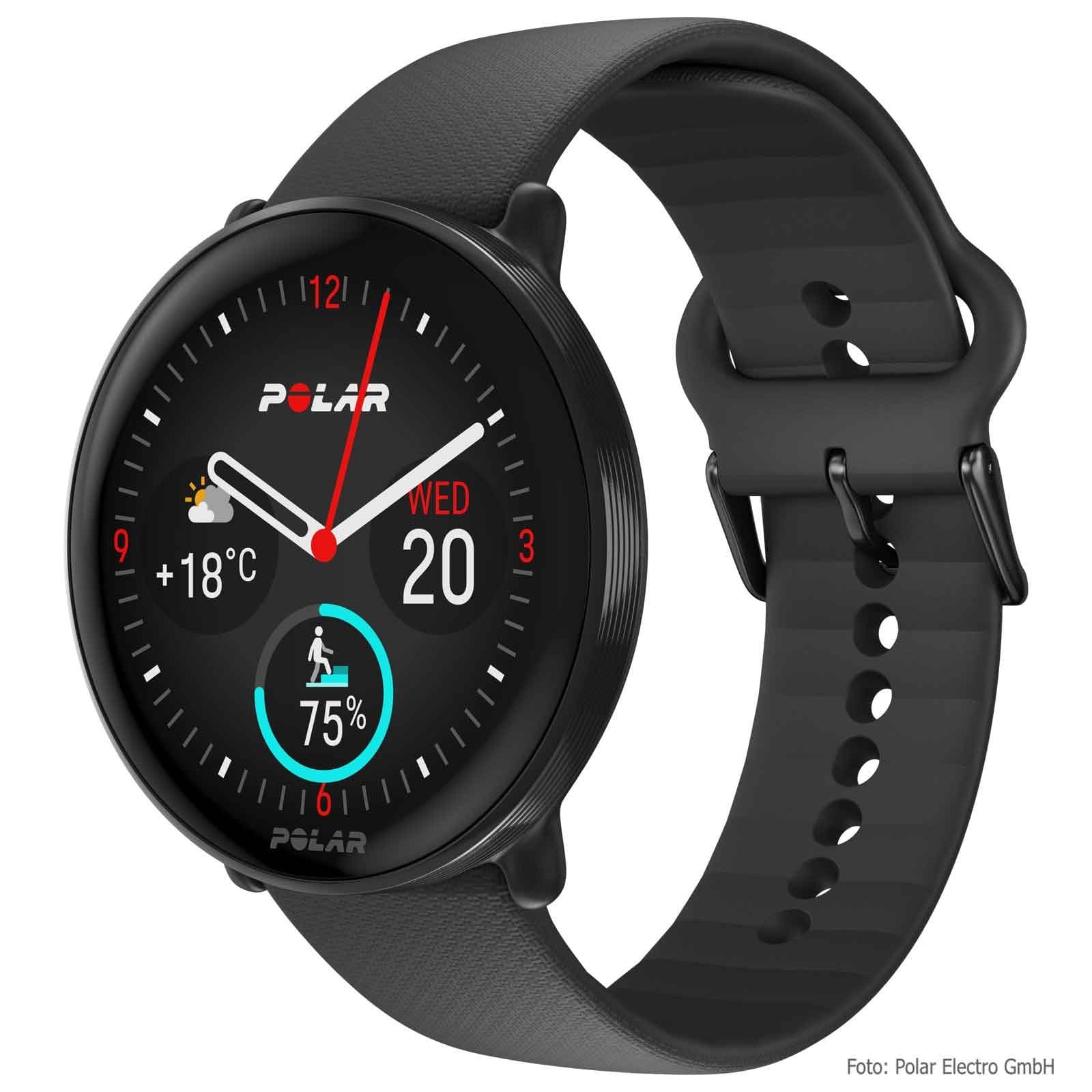 Polar Ignite 3 GPS Fitnessuhr - Schwarz - schwarz