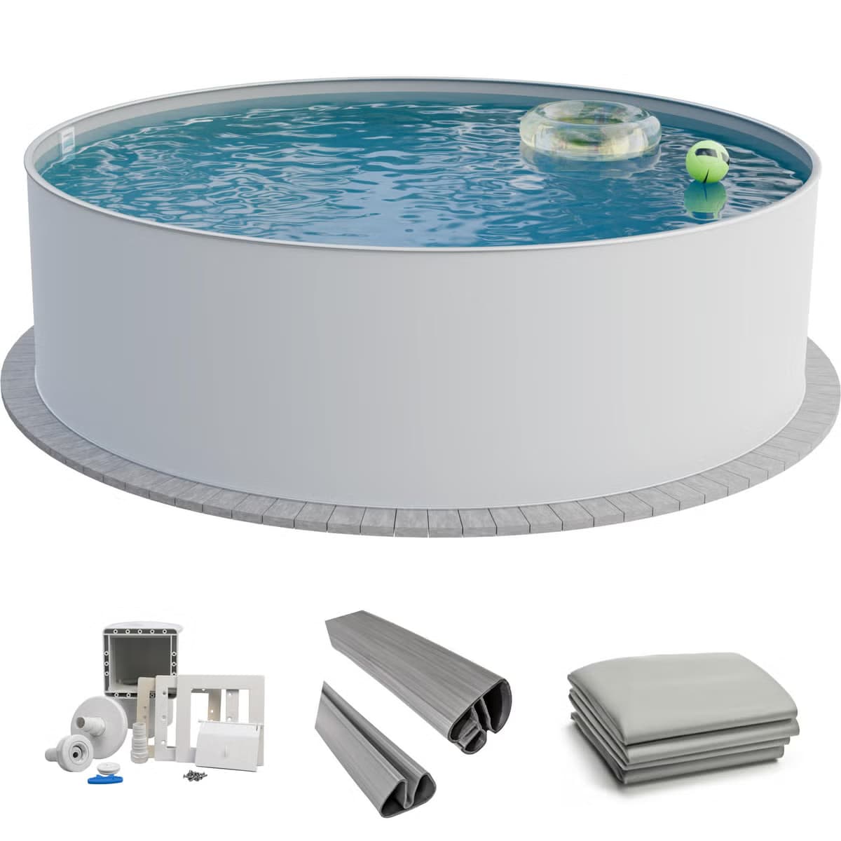 Fresh Pool Profi Stahlwandpool Set rund 420x150 cm