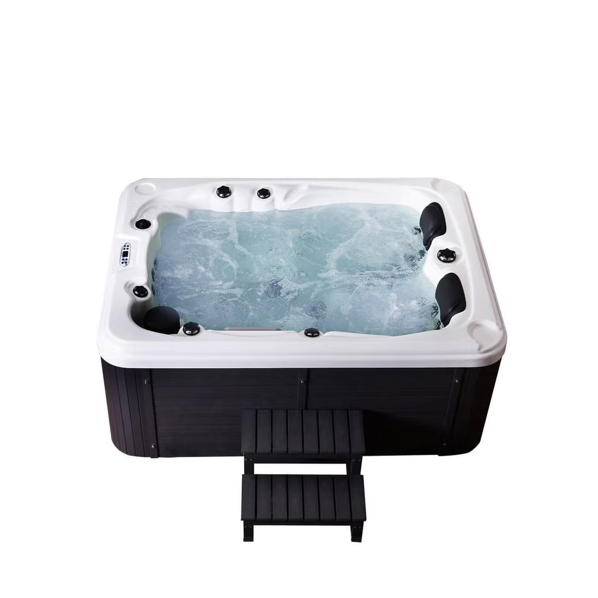 Home Deluxe Outdoor Whirlpool Beach Plus Treppe und Thermoabdeckung