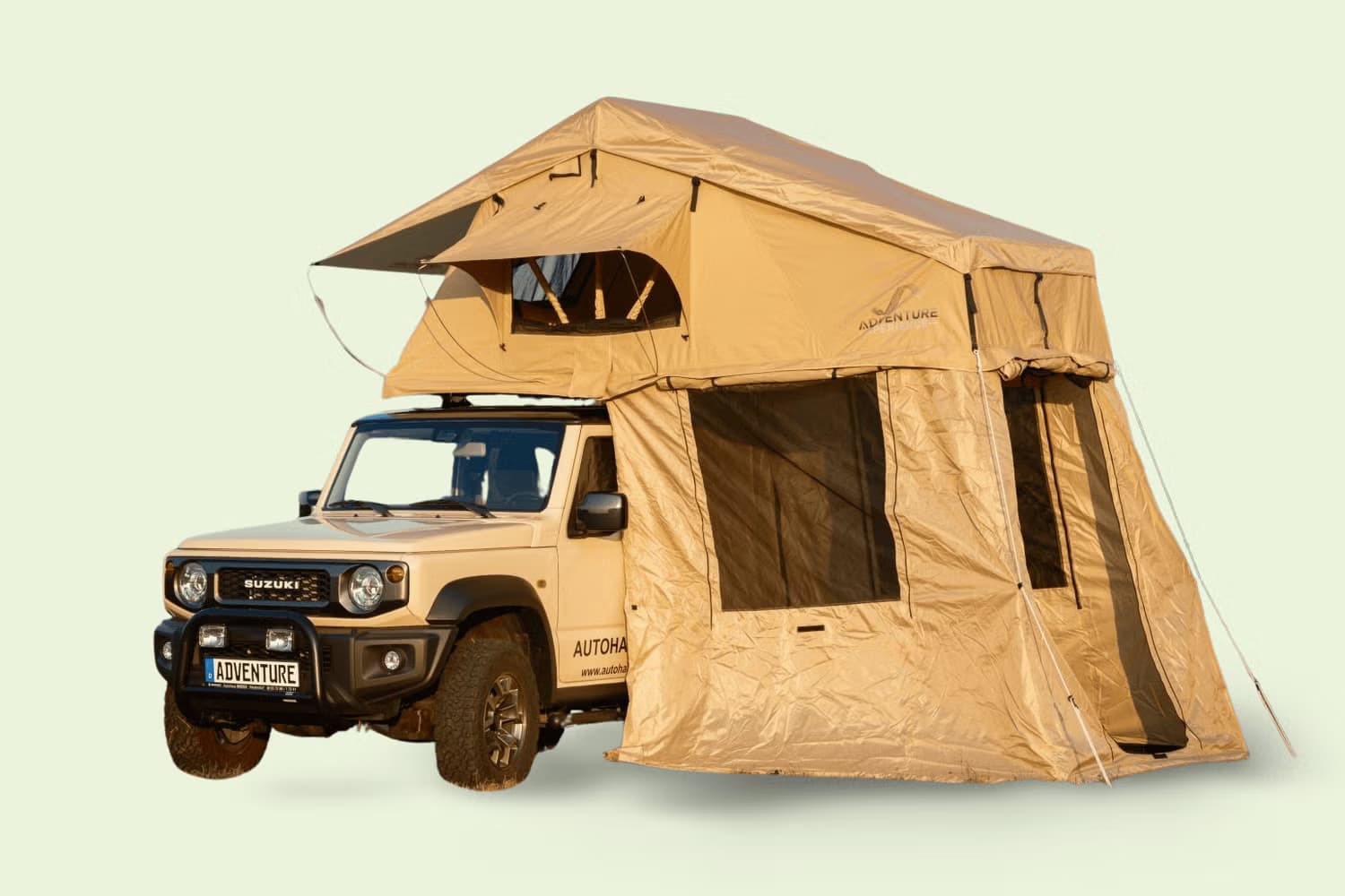 Adventure Family 160 Dachzelt inkl. Vorzelt, 160x240 cm Matratze, für 3-4 Pers