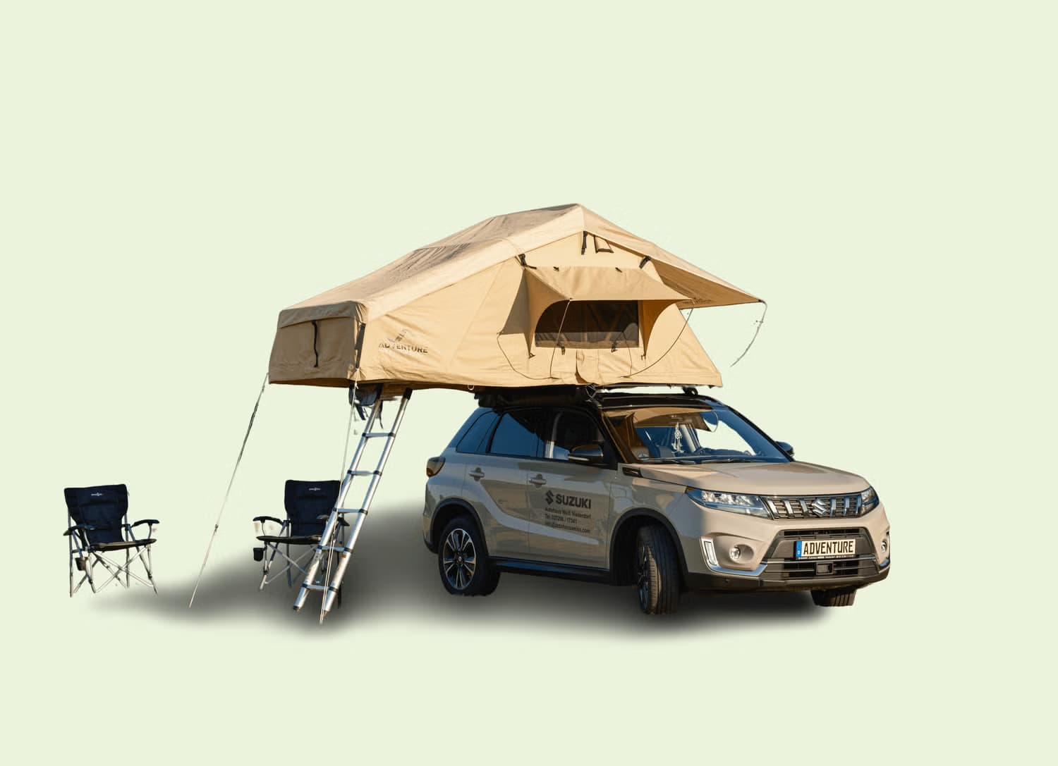 Adventurer140 Dachzelt für 2 Pers 140x310 cm, überdachter Einstieg