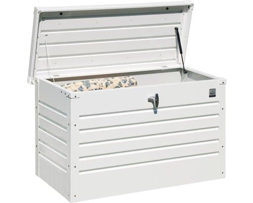 Biohort FreizeitBox 100 Auflagenbox 193 l inkl. Gasdruckfedern 101 x 46 x 61 cm weiß