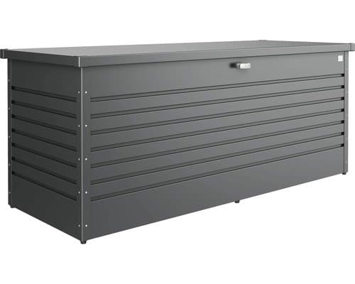 Auflagenbox Biohort FreizeitBox 160 High 830 l inkl. Gasdruckfedern 159 x 79 x 83 cm dunkelgrau-metallic