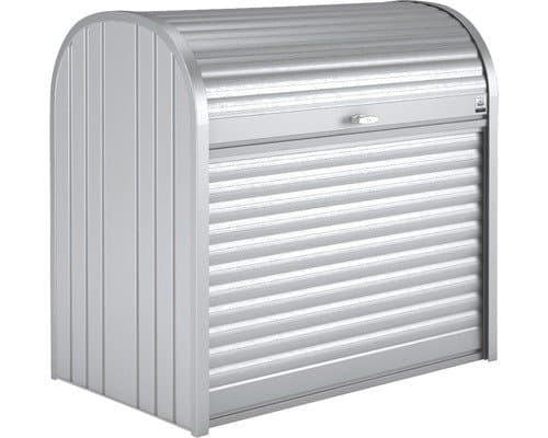 Biohort StoreMax 120 Metall Mülltonnenbox 117 x 73 x 109 cm silber-metallic