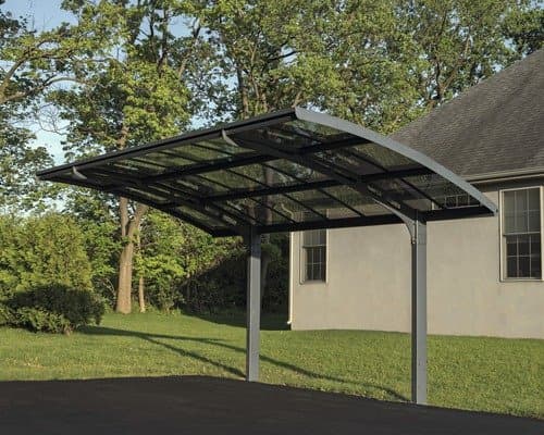 Einzelcarport Canopia Arizona Breeze Palram 5000 288,8 x 494,7 cm RAL7016 grau
