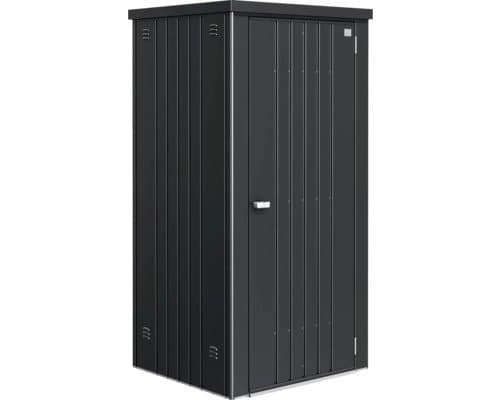 Geräteschrank Biohort Gr 90 mit Regalböden und Gerätehalter, 93 x 83 x 182,5 cm dunkelgrau-metallic