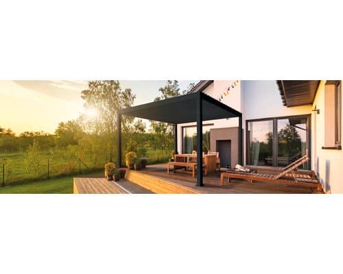 Mirador Deluxe Pergola Pfostenstärke 11 x 11 cm 300 x 300 x 250 cm anthrazit - ähnlich RAL7015
