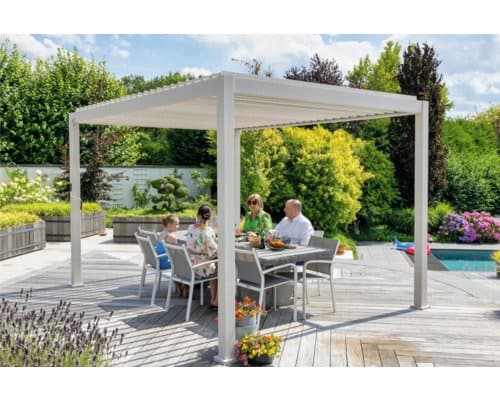 Mirador Pergola Deluxe 111 3x4 300 x 400 cm grau