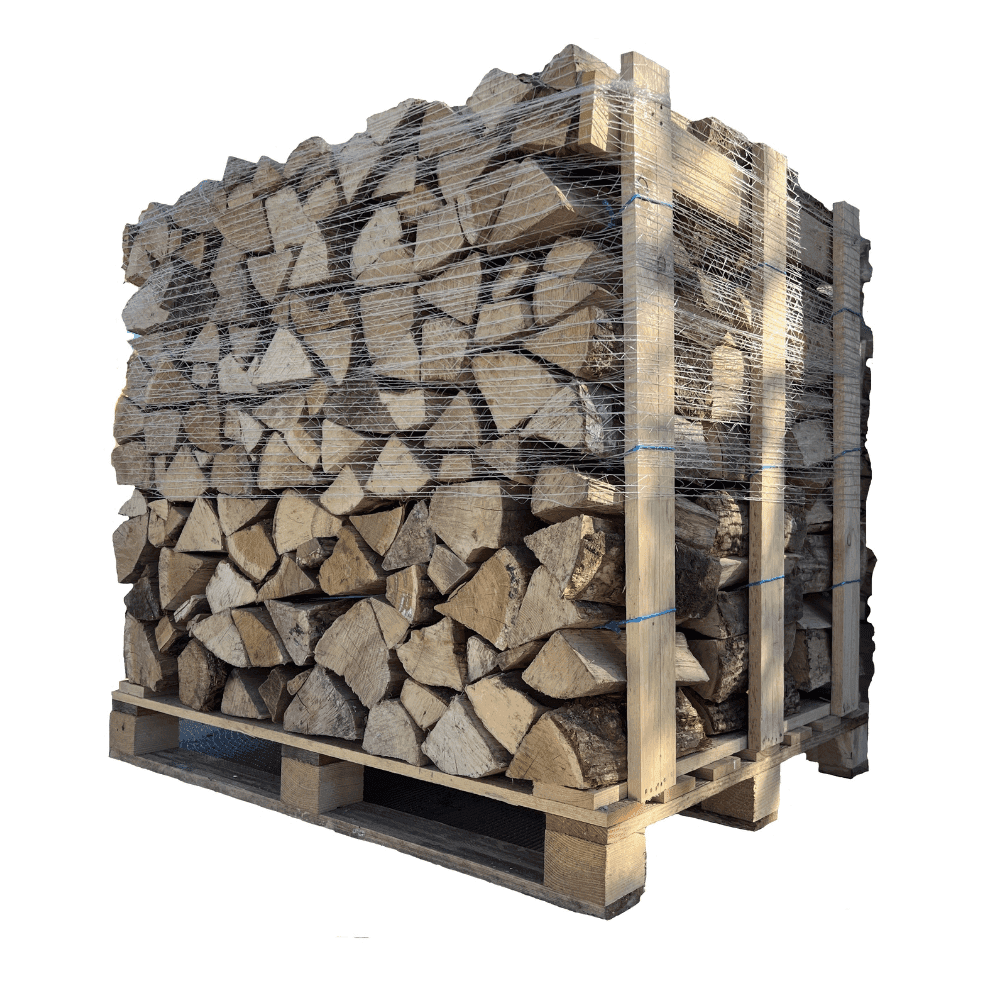 Brennholz Hartholzmischung 30 cm trocken auf Palette
