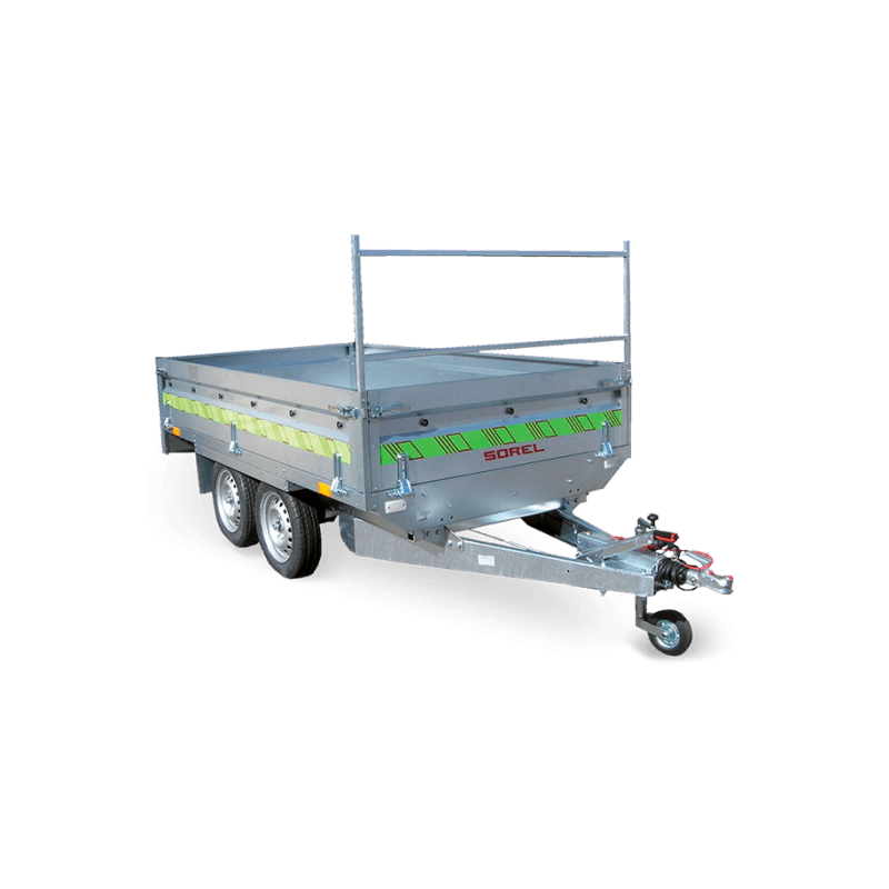 Remorque Nordika N262F213 - SOREL - Plancher bois marine antidérapant