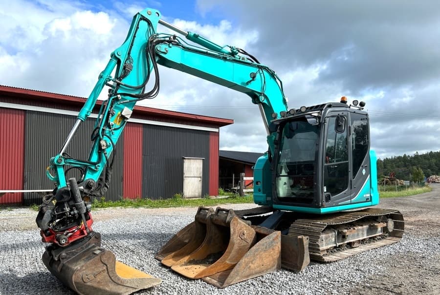 Minibagger Kobelco SK75SR-3E (2016) – 7,5 t – Gebraucht