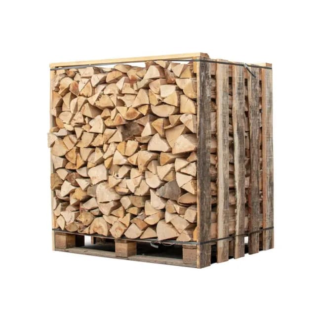 Box 1,50 stères de 30cm bois de chauffage – palette de bois coupé fendu de 1,05m3