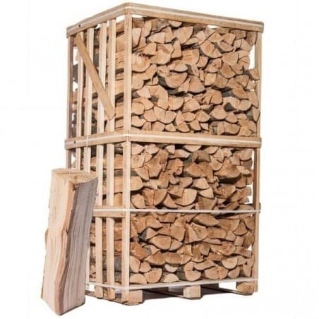 Caisse de bois de chauffage en sac Charme ultra sec