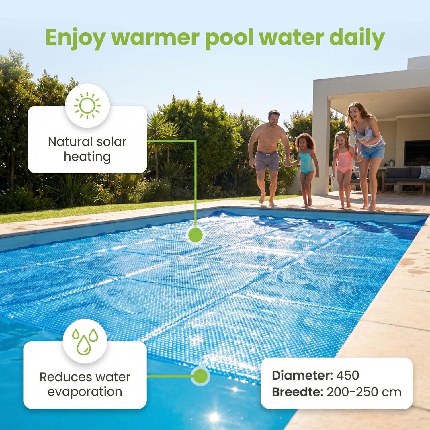 Piscine Tubulaire Rectangulaire – 450x220x84 cm – 7-pièces S145