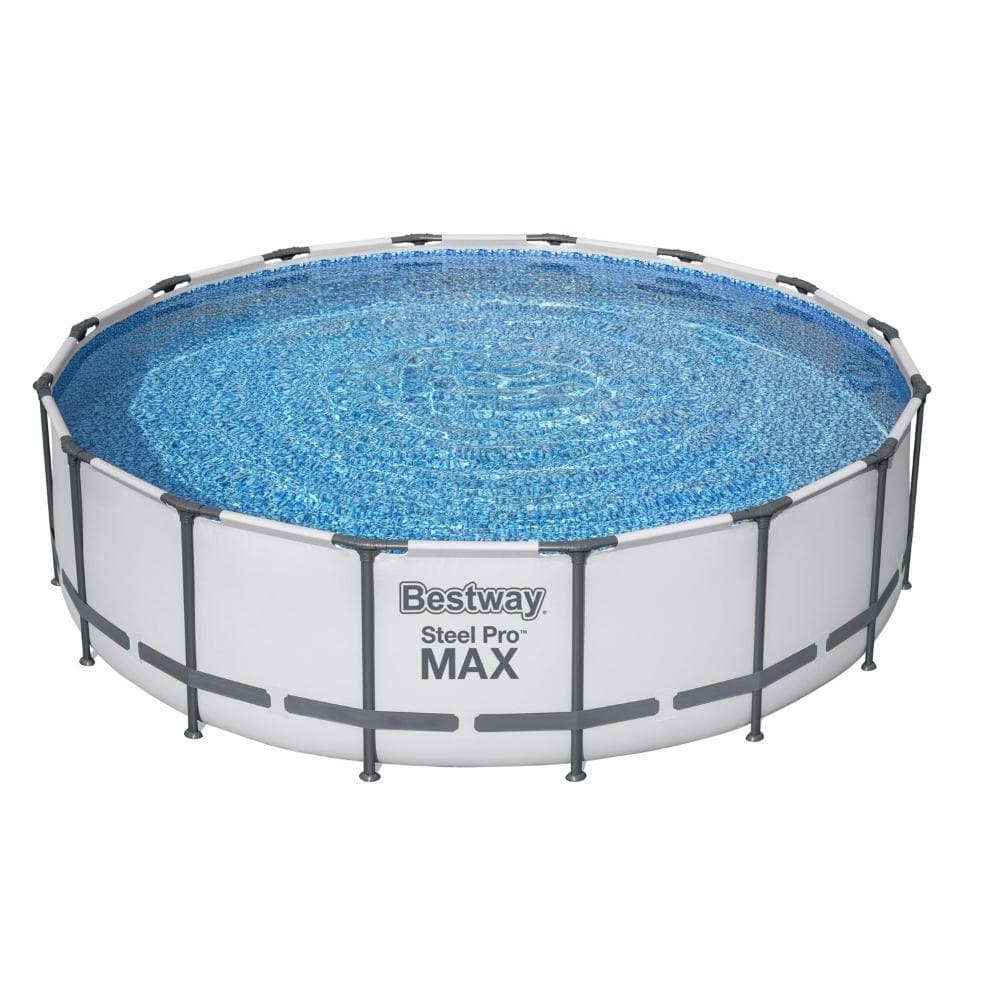 Bestway – Steel Pro MAX – Piscine tubulaire – 488×122 cm – Ronde