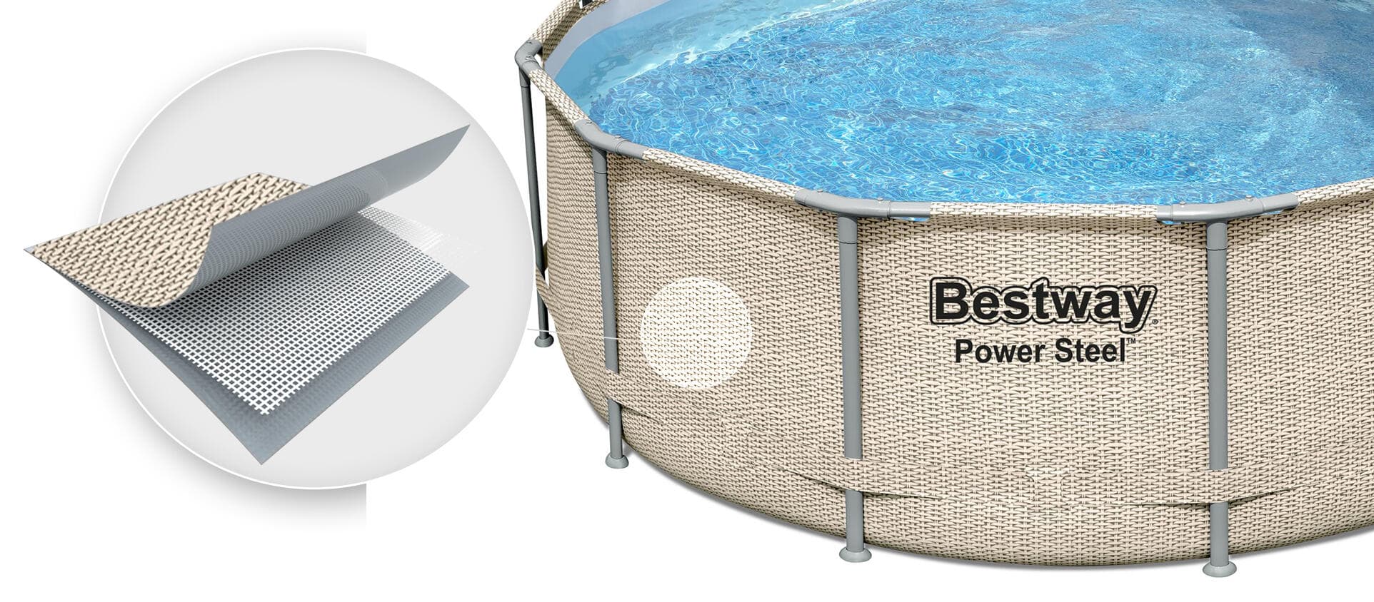Piscine natation – Power Steel gris adulte