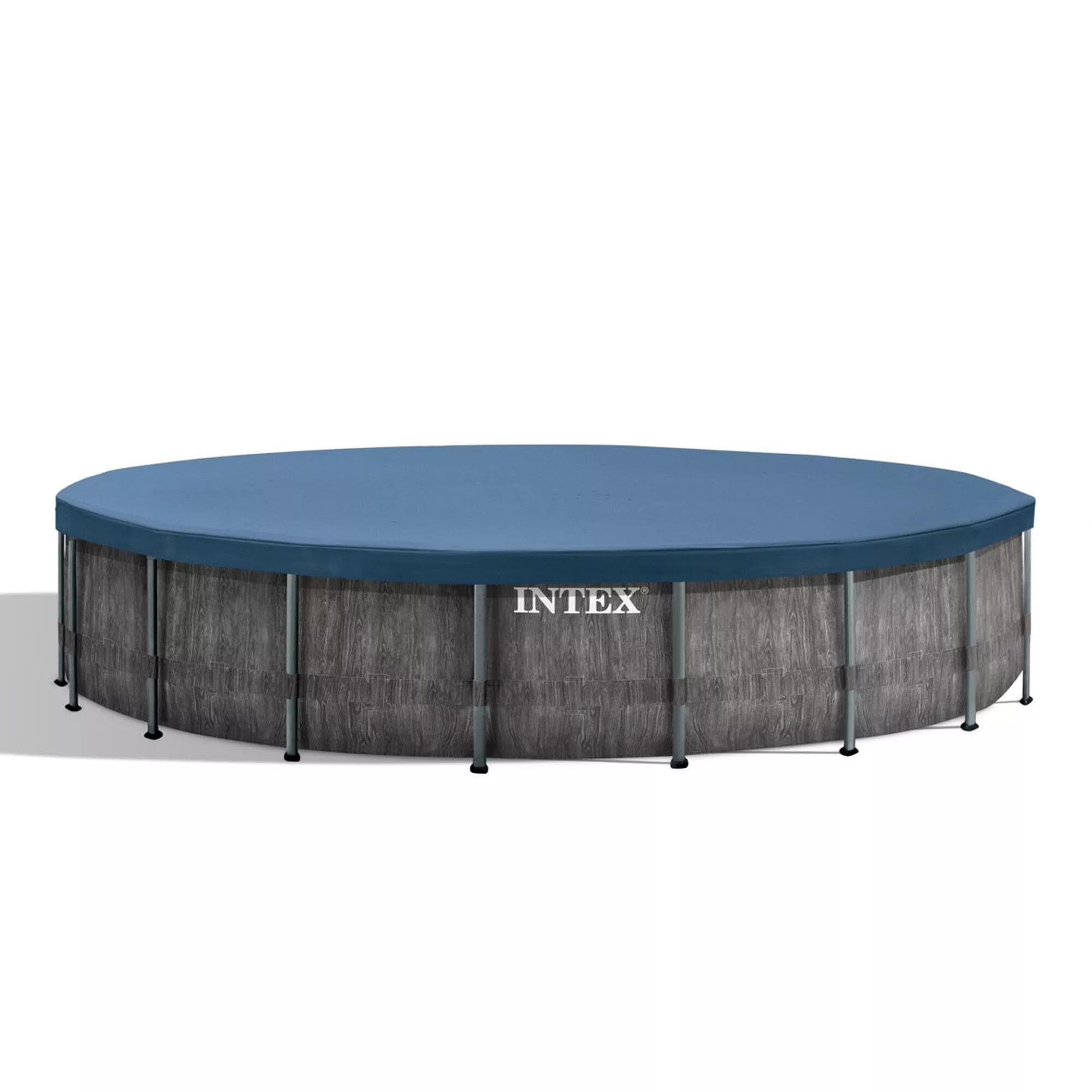 PISCINE TUBULAIRE INTEX ROND BALTIK EFFET BOIS 5.49 x 1.22 M