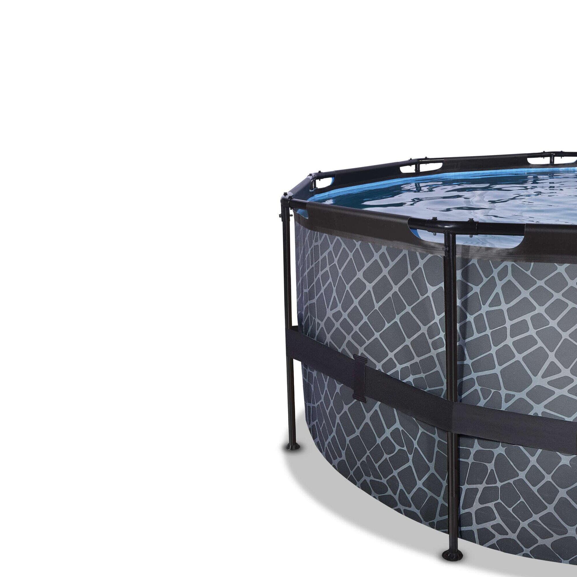 Piscine ø488x122cm avec pompe filtrante à sable