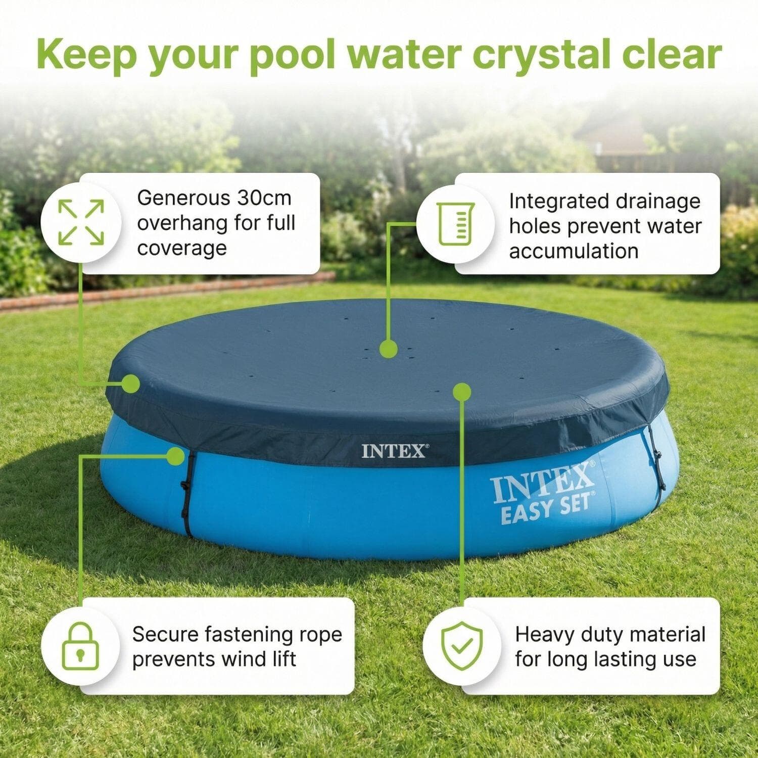 Piscine Easy Set Ronde – 457×84 cm – 7-pièces S195