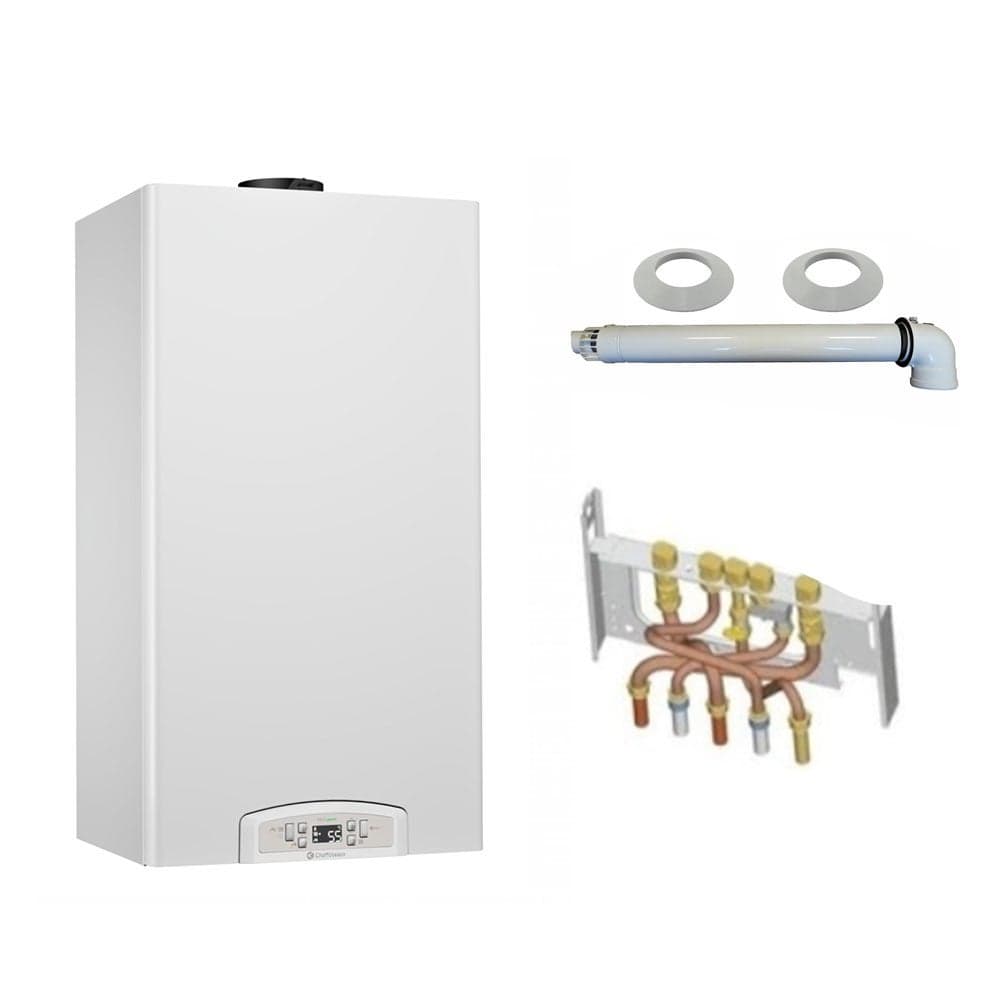 Chaudière Gaz Condensation Inoa Green Chaffoteaux 25 kW Complète (Ventouse + Douilles + Dosseret)