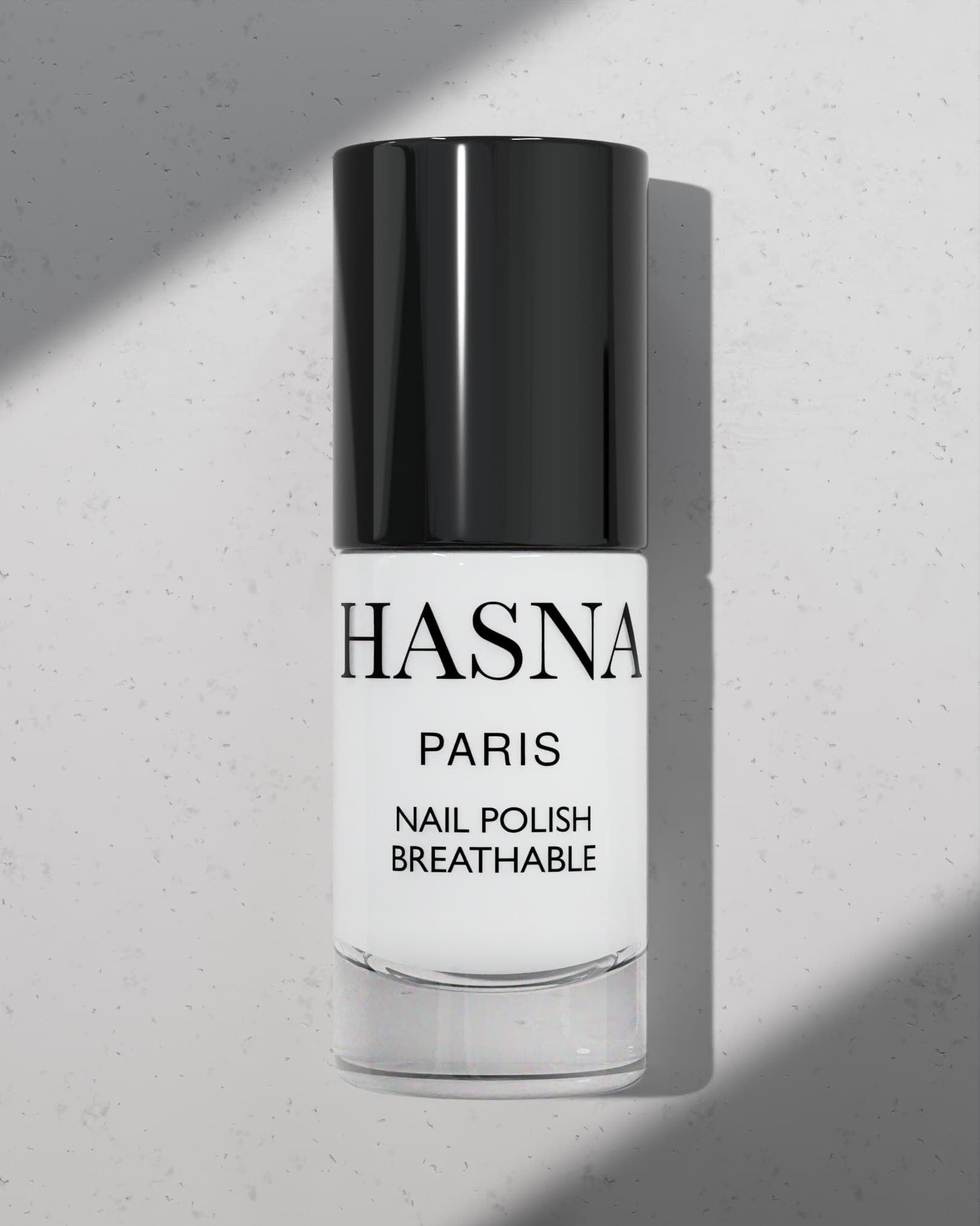 Vernis à Ongles Halal Brillant Respirant et Perméable à l’Eau – Couleurs Tendance 2026 - Hasna PARIS - BLANC 01