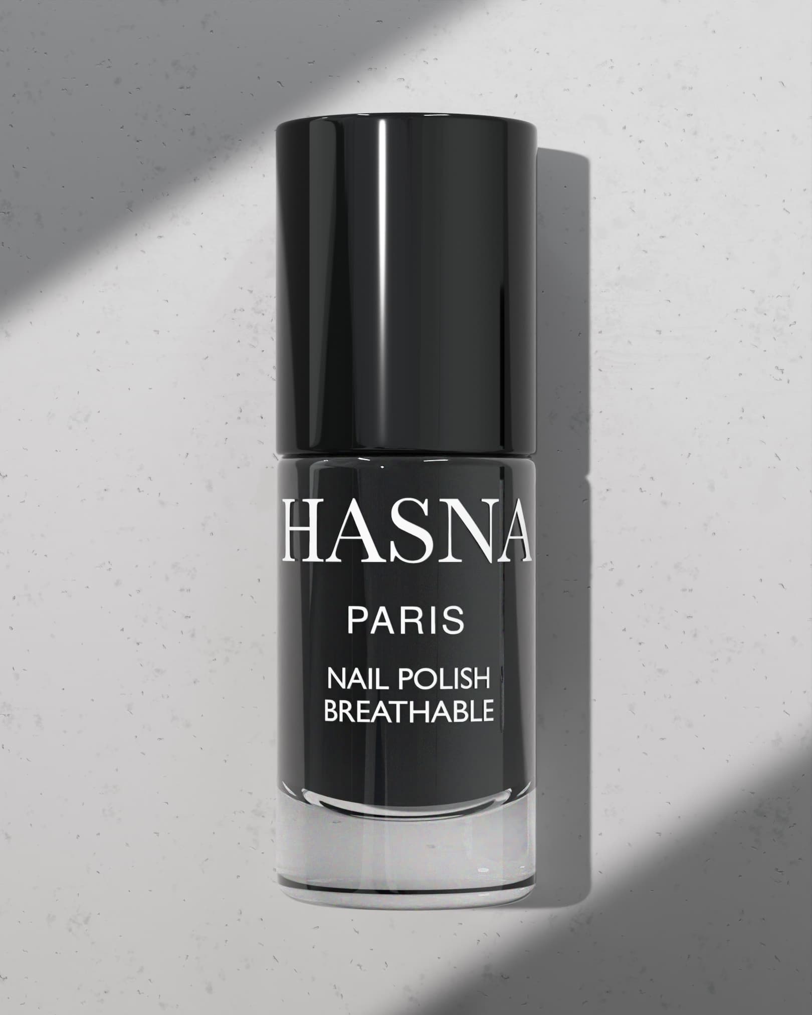 Vernis à Ongles Halal Brillant Respirant et Perméable à l’Eau – Couleurs Tendance 2026 - Hasna PARIS - NOIR BLACK EDITION 10