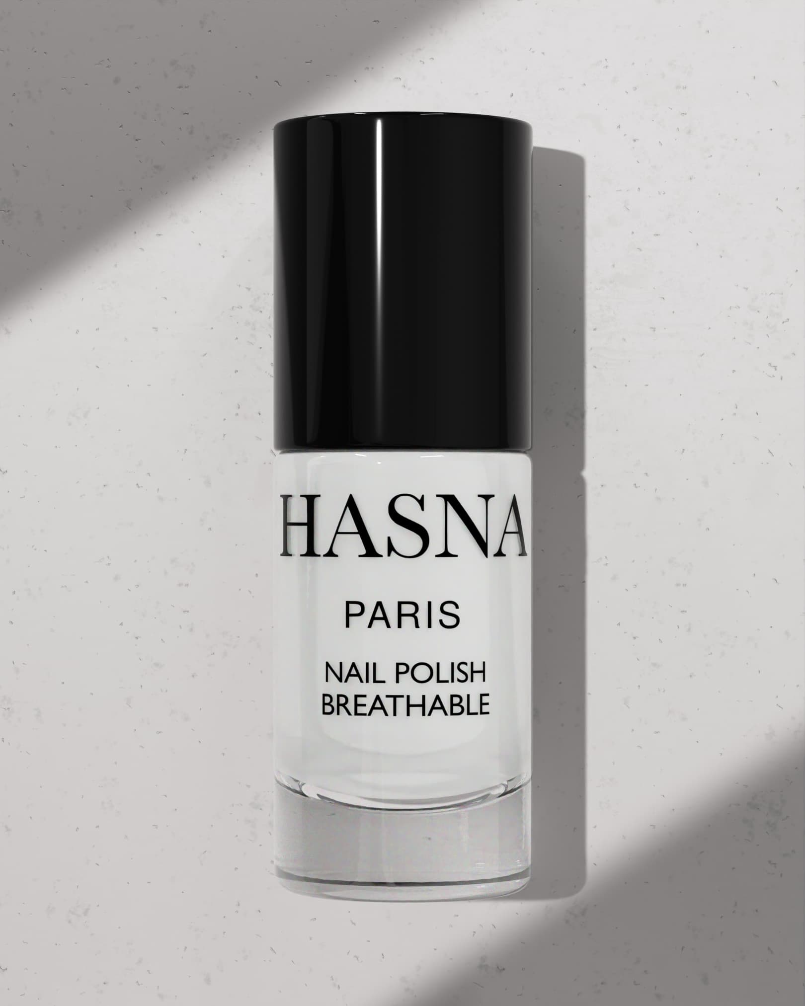 Vernis à Ongles Halal Brillant Respirant et Perméable à l’Eau – Couleurs Tendance 2026 - Hasna PARIS - MILKY WHITE 11