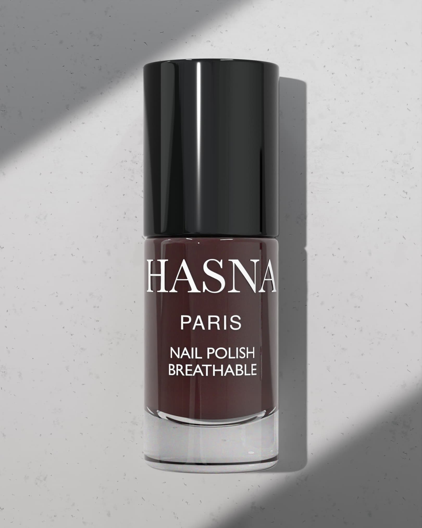 Vernis à Ongles Halal Brillant Respirant et Perméable à l’Eau – Couleurs Tendance 2026 - Hasna PARIS - ROUGE NOIR 16