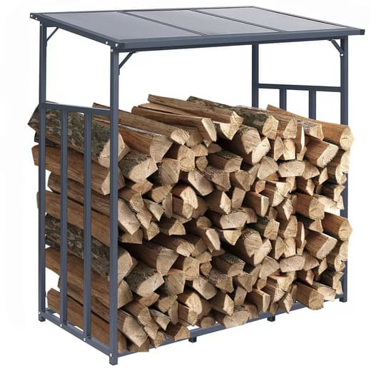 GRASEKAMP Kaminholzregal Kaminholzunterstand 143x60x130/145cm