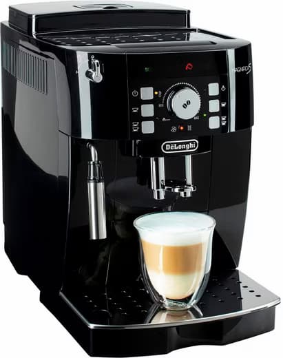DE'LONGHI Kaffeevollautomat Magnifica S ECAM21.118.B - Milchaufschäumdüse für Cappuccino, Schwarz