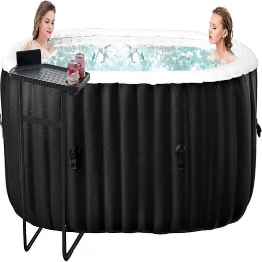 MEULBATY Whirlpool Aufblasbarer Whirlpool für 2 Personen mit Massagedüsen