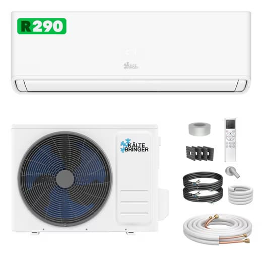 KÄLTEBRINGER Split-Klimagerät R290 Split Klimaanlage Set - 12000 BTU - Kühlen & Heizen - A+++