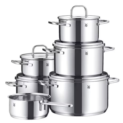 WMF Topf-Set Inspiration Induktion, Kochtopf Set mit Glasdeckel