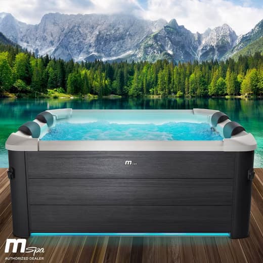 BRAST Whirlpool MSpa Oslo, Sapphire & Amber mit Fester Außenwand