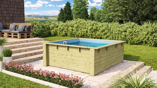 KARIBU Rechteckpool Minipool L220 x B 220 x H 78 cm