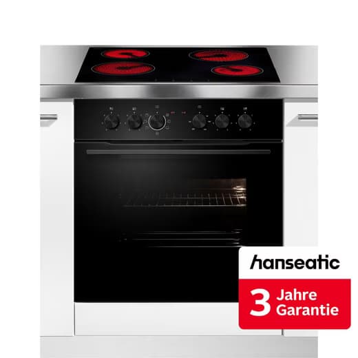 HANSEATIC Elektro-Herd-Set HB75AB+HC46CB